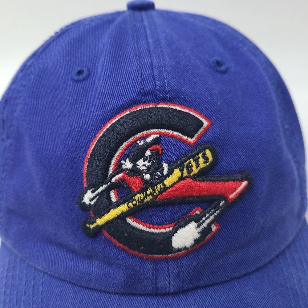 Columbus Jets Hat Fitted M 47 Brand Franchise Blue Red MiLB Baseball Defunct Men